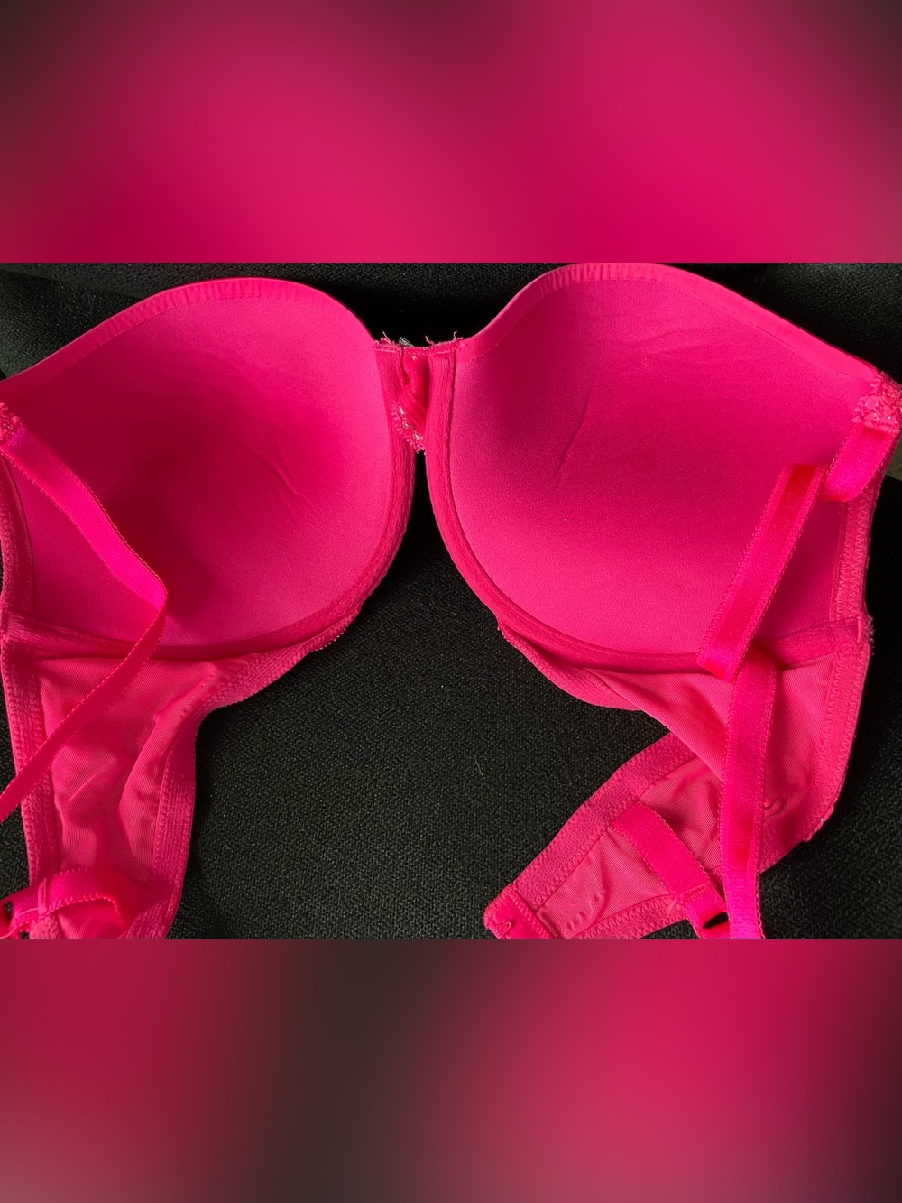 Victoria’s Secret Dream Angels Plunge Bra, Neon Pink - 34D - Picture 9 of 9